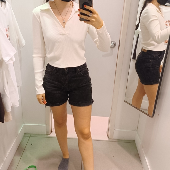 Vintage Dakota Washed Black Denim Cutoff Shorts, Men's Size 30 - Picture 8 of 12